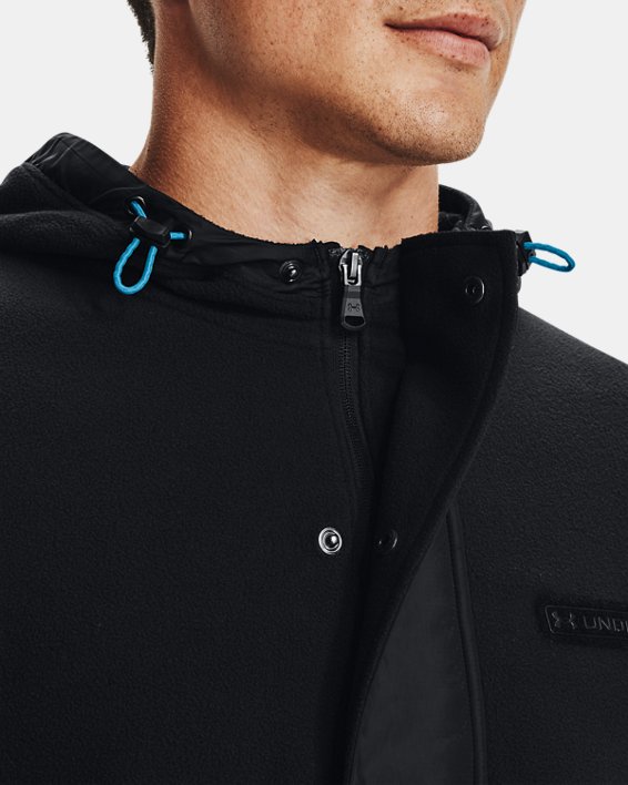Men's ColdGear® Infrared Utility ½ Zip Jacket, Black, pdpMainDesktop image number 4
